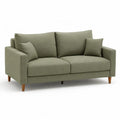 2-Sitzer Sofa mit Polyesterbezug in Olivgrün 160 x 88 x 85 cm